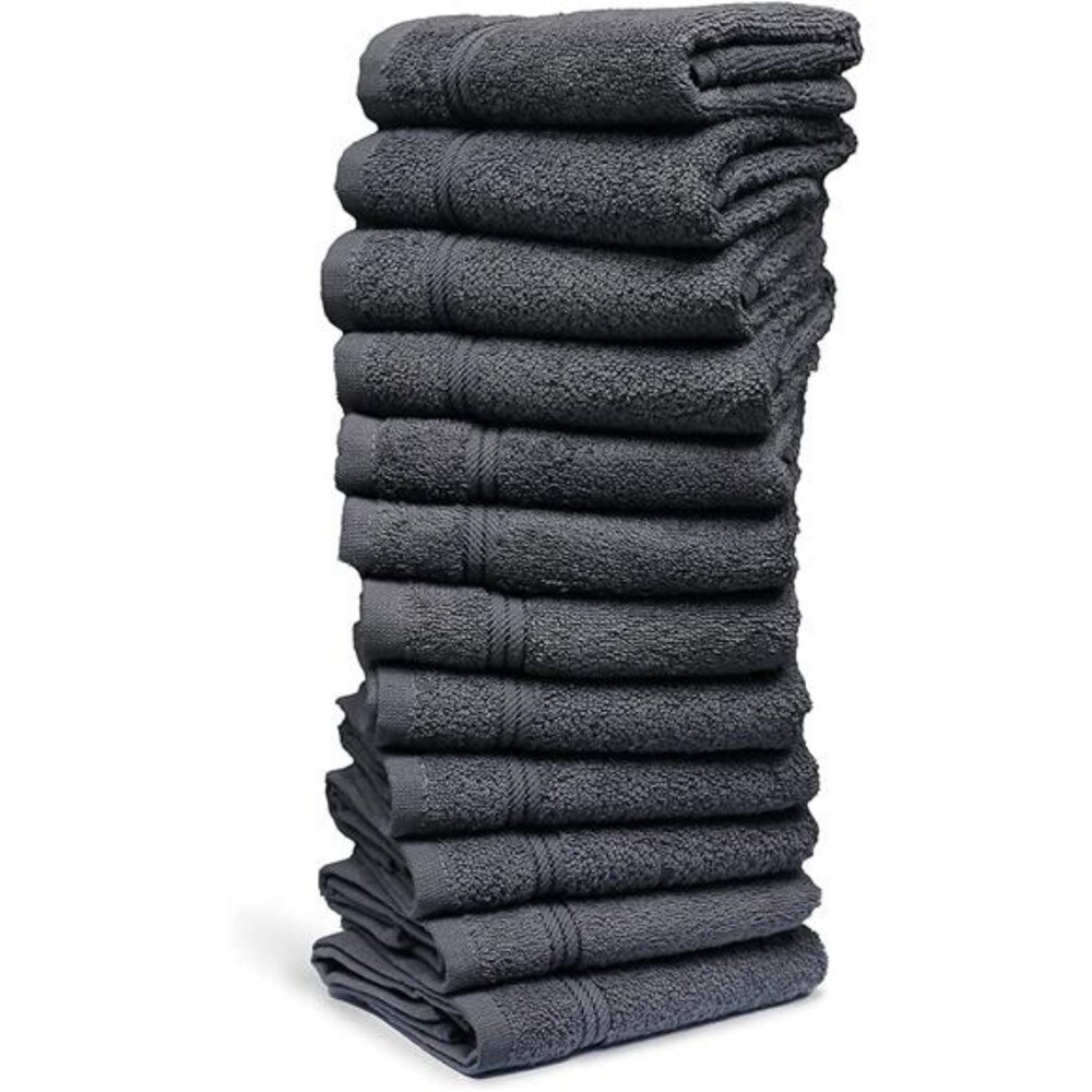 Washcloths 12 Pack – Size 12” x 12” – Soft & Absorbent Wash - Picture 1 of 7